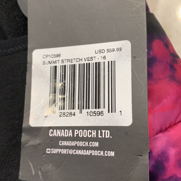 NWT Canada Pooch Stretch Vest SZ 12, 14 & 16 *ALL PROCEEDS GO TO ANIMAL RESCUE* - Picture 4 of 11